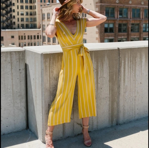 BB Dakota Sunset Striped Jumsuit - Picture 4 of 13